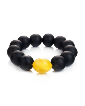 Black Amber Bracelet The Cuba, image 