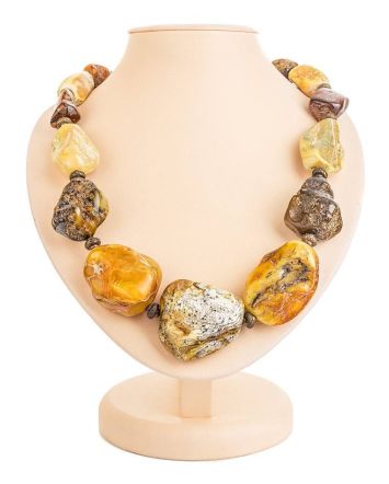 Raw Amber Beaded Necklace The Indonesia, image 