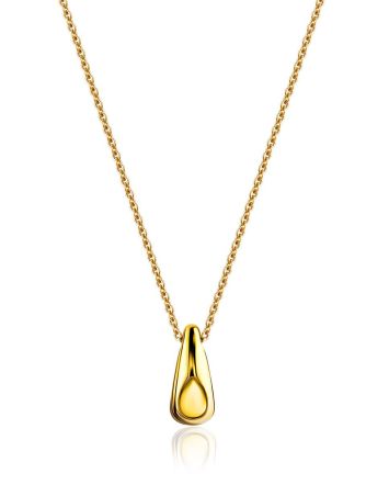 Chic Gilded Silver Amber Necklace The Palazzo, image 