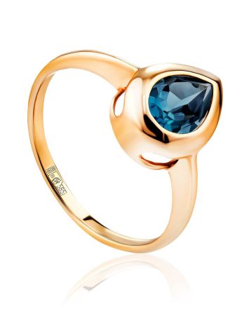 Chic Gold Topaz Ring, Ring Size: 8 / 18, image 