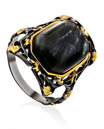 Amazing Silver Seraphinite Ring, Ring Size: 9.5 / 19.5, image 
