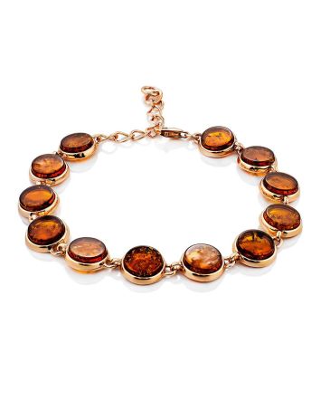 Gilded Silver Amber Link Bracelet The Monaco, image 