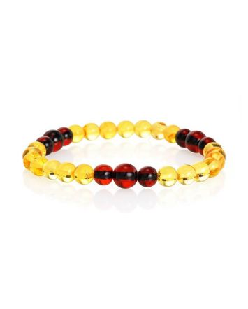 Luminous Amber Beaded Bracelet The Prague, image 