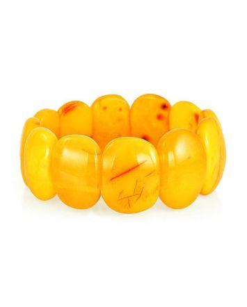 Vintage Style Honey Amber Stretch Bracelet, image 