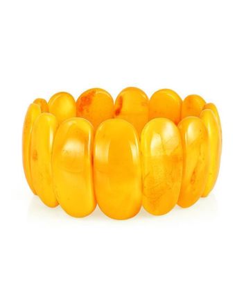 Vintage Style Honey Amber Stretch Bracelet, image 