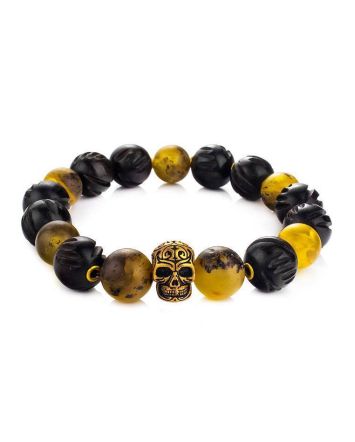 Amber And Wood Bracelet The Cuba, image 