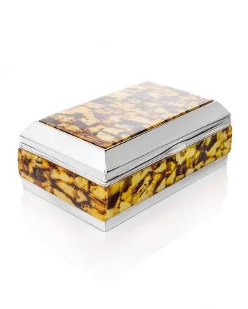 Mosaic Amber Jewelry Box, image 
