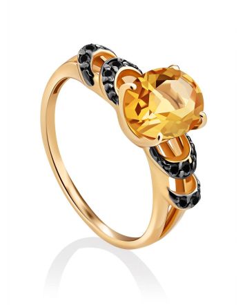 Lustrous Gold Citrine Ring, Ring Size: 5 / 15.5, image 