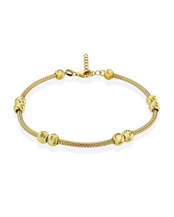 Trendy Gilded Silver Chain Bracelet The Sparkling, image 
