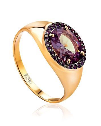 Shimmering Gold Alexandrite Ring, Ring Size: 9.5 / 19.5, image 