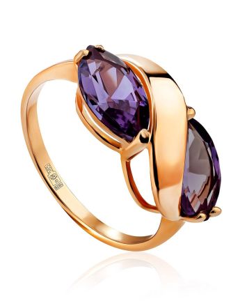 Elegant Gold Alexandrite Ring, Ring Size: 6.5 / 17, image 