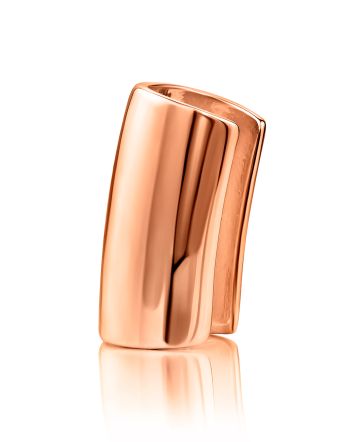 Bold Rose Plated Silver Ear Cuff The Liquid, image 
