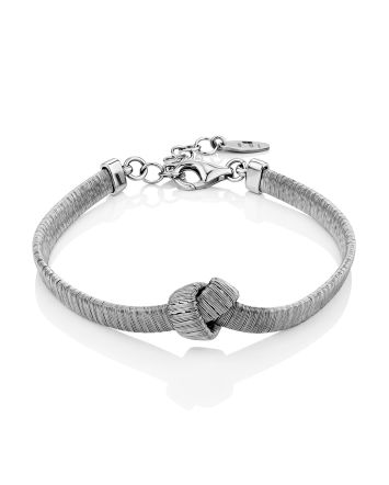 Knot Motif Silver Bracelet The Silk, image 