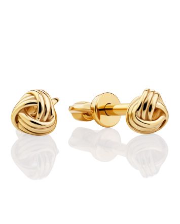 Classy Gilded Silver Stud Earrings, image 