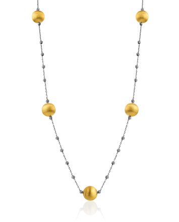 Bicolor Gilded Silver Necklace The Silk, image 