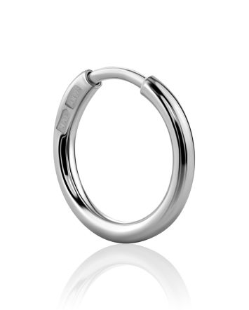 Minimalist Silver Mono Earring, image 