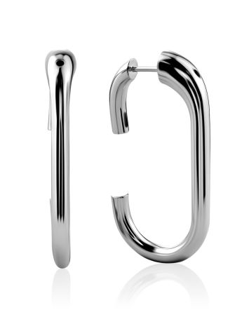 Carabiner Motif Silver Earrings The ICONIC, image 