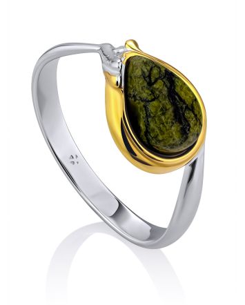 Bicolor Gilded Silver Serpentine Ring, Ring Size: 6.5 / 17, image 