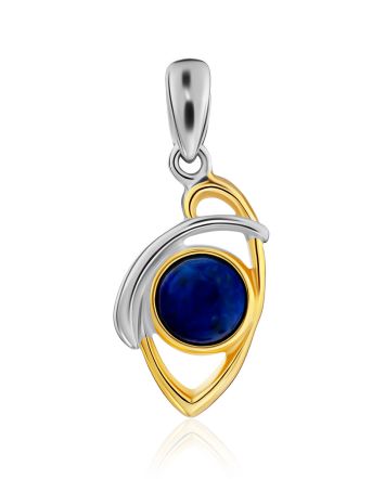 Adorable Silver Lapis Lazuli Pendant, image 