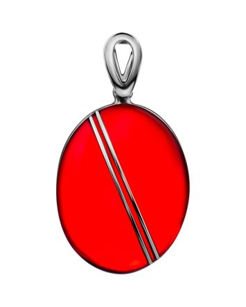 Gorgeous Gold Amber Pendant The Sangria, image 