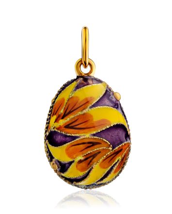 Bright Gilded Silver Egg Pendant With Enamel The Romanov, image 