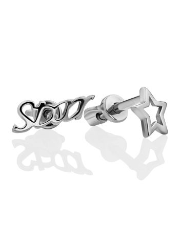 Stylish Mismatch Stud Earrings, image 