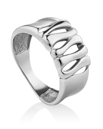 Sleek Silver Ring, Ring Size: 6.5 / 17, image 