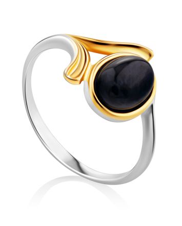 Stylish Gilded Silver Rhodusite Ring, Ring Size: 7 / 17.5, image 