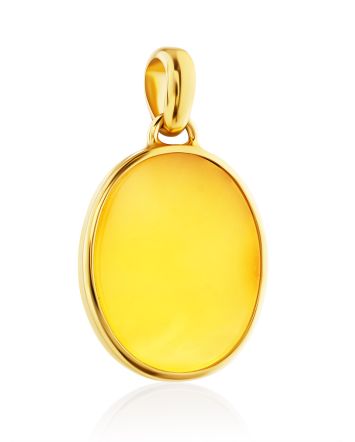 Amazing Gilded Silver Amber Pendant The Palazzo, image 