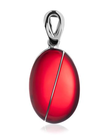 Stylish Red Amber Pendant The Sangria, image 