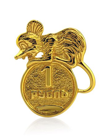 Attract Money Amulet For Wallet "Mouse", image 