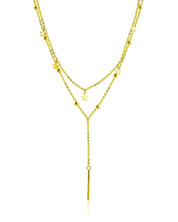 Chic Layered Necklace With Tiny Stars The ICONIC, image 