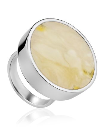 Statement Amber Ring The Palazzo, Ring Size: Adjustable, image 