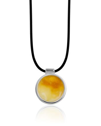 Natural Amber Pendant Necklace The Palazzo, image 