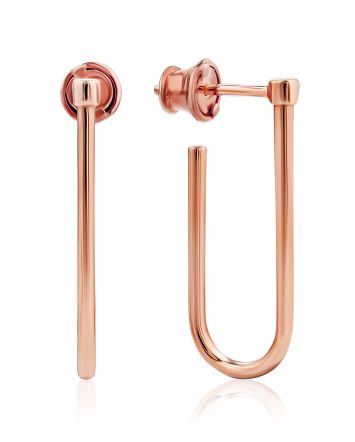 Trendy Rose Gold Plated Earrings The ICONIC, image 