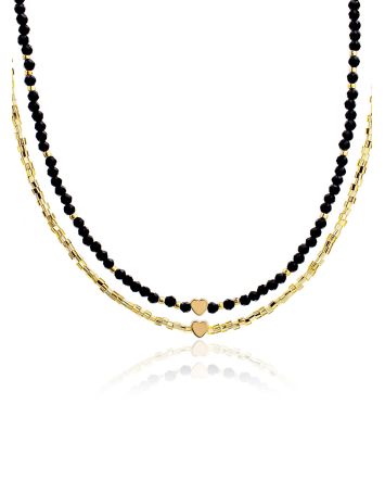 Cute Heart Motif Beaded Choker The Link, image 