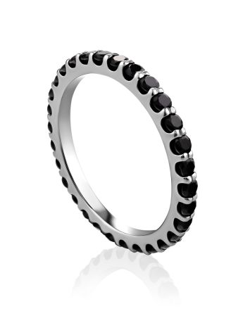 Dark Crystal Infinity Ring, Ring Size: 7 / 17.5, image 