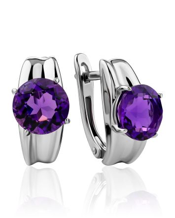 Bright Amethyst Earrings, image 