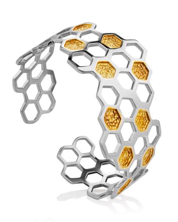Fabulous Honey Comb Motif Bracelet The Bee, image 
