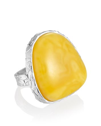 Fabulous Amber Cocktail Ring The Bella Terra, Ring Size: Adjustable, image 