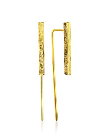 Geometric Design Gilded Silver Earrings The ICONIC, image 