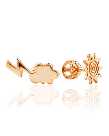 Trendy Mismatched Stud Earrings, image 