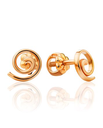Minimalist Cut Out Stud Earrings, image 