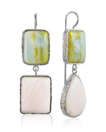 Designer Mix Stone Earrings The Bella Terra, image 