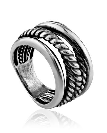 Chunky Triple Ring, Ring Size: 6.5 / 17, image 