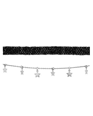 Braided Choker Necklace With Stars The Link, image 