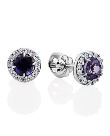 Timeless Design Iolite Stud Earrings, image 