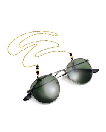 Trendy Sunglasses Chain With Amber Beads The Palazzo, image 