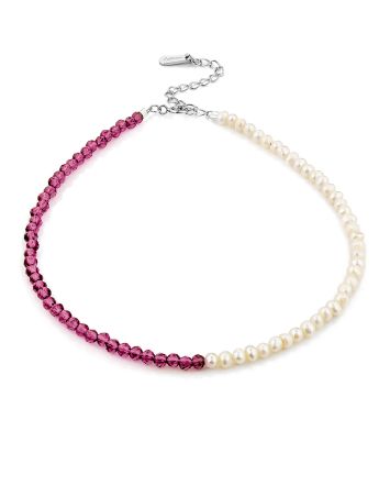 Pink Spinel And Pearl Anklet Bracelet The Link, image 