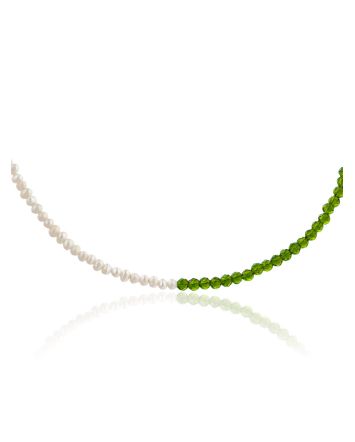 Pearl Choker With Green Spinel The Link, image 